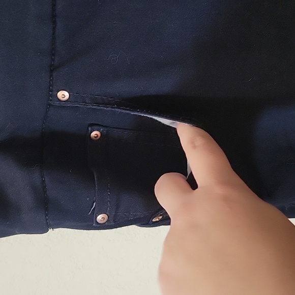 Gently Used Dark Navy Blue Jeans with Pockets - Picture 5 of 10